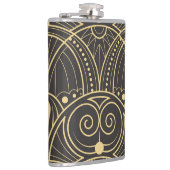 Art Deco geometrische Tegels luxe. Heupfles (Rechts)