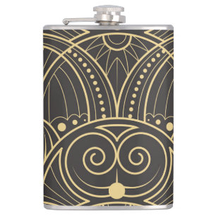 Art Deco geometrische Tegels luxe. Heupfles