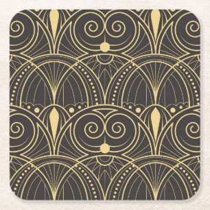 Art Deco geometrische Tegels luxe. Kartonnen Onderzetters