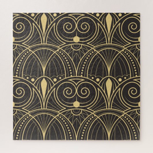 Art Deco geometrische Tegels luxe. Legpuzzel (Verticaal)