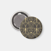 Art Deco geometrische Tegels luxe. Magneet (Voorkant / Achterkant)