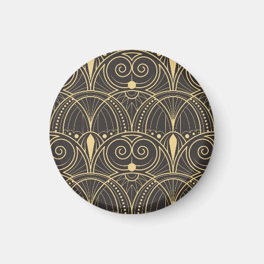 Art Deco geometrische Tegels luxe. Magneet (Voorkant)