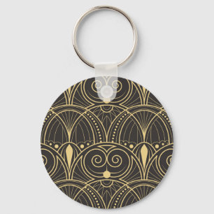 Art Deco geometrische Tegels luxe. Sleutelhanger