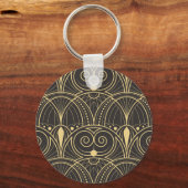 Art Deco geometrische Tegels luxe. Sleutelhanger (Voorkant)