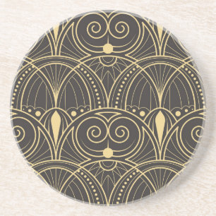 Art Deco geometrische Tegels luxe. Zandsteen Onderzetter