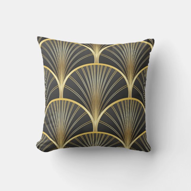 Art Deco geometrische textuur illustratie Kussen (Voorkant)