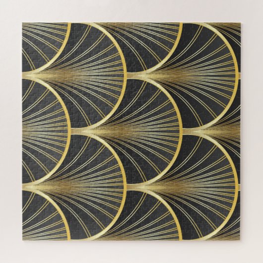 Art Deco geometrische textuur illustratie Legpuzzel (Horizontaal)