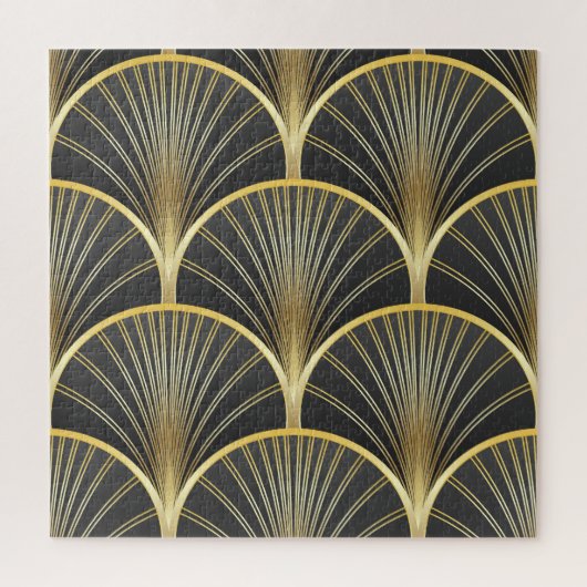 Art Deco geometrische textuur illustratie Legpuzzel (Verticaal)