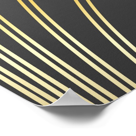 Art Deco geometrische textuur illustratie Poster (Hoek)