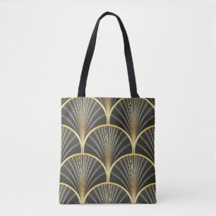 Art Deco geometrische textuur illustratie Tote Bag