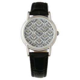 Art Deco geometrische waaier horloge