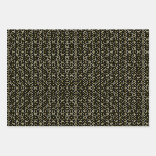 Art Deco geometrische wikkelpapierset Inpakpapier Vel (Voorkant 2)