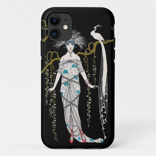 Art Deco George Barbier Peacock iPhone 5 Hoesje (Achterkant)