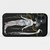 Art Deco George Barbier Peacock iPhone 5 Hoesje (Achterkant (horizontaal))