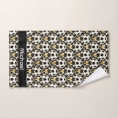 Art Deco gepersonaliseerde voetbal Bad Handdoek (Handdoek)