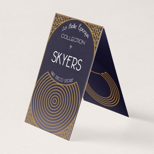 Art Deco Gevouwen Kaart (Achterkant)