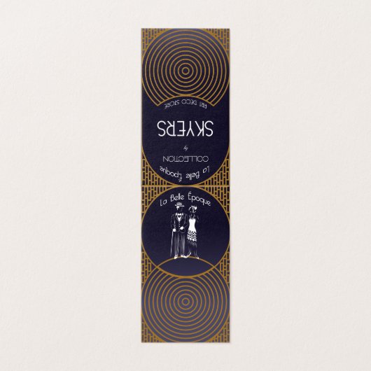 Art Deco Gevouwen Kaart (Buitenkant ongevouwen)