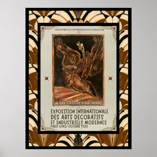Art Deco Gewijzigd Antoine Bourdelle Frans Kunstwe Poster (Voorkant)