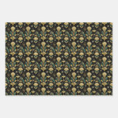 Art Deco Gilded Skyline New Year Pattern Inpakpapier Vel (Voorkant)