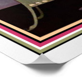 Art Deco "Girl on Chaise" Afdrukken 12 x 16 Poster (Hoek)