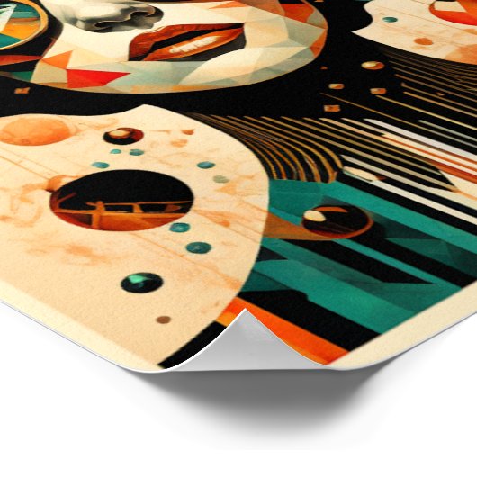 Art Deco Girl Poster (Hoek)