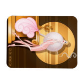 "Art Deco Girl" Premium Flex Magnet van Glen Hanso Magneet (Horizontaal)