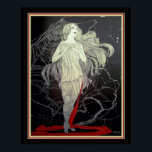 Art Deco "Girl & The Spider Web" 16 x 20 Poster<br><div class="desc">Unieke,  prachtige Art Deco Print "Girl & The Spider Web" ca. 1926</div>