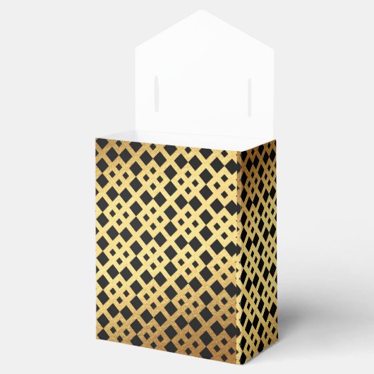 Art Deco Glam Golden Wedding Favor Dank je Bedankdoosjes (Geopend)