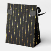 Art Deco Glam Golden Wedding Favor Dank je Bedankdoosjes (Achterkant)