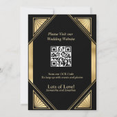 Art Deco Glam Save the Dates Kaart (Achterkant)