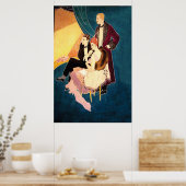 Art Deco Glamor ~ In het theater Poster (Keuken)