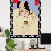 Art Deco Glamor Poster (Thuiskantoor)