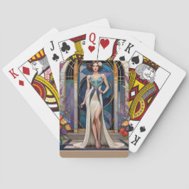 Art Deco Glamour Dames Pokerkaarten