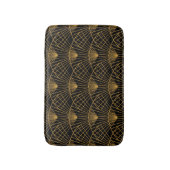 Art Deco Glamour: Gouden Fan. Badmat (Voorkant Verticaal)