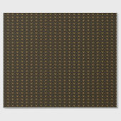 Art Deco Glamour: Gouden Fan. Cadeaupapier (Vlak)