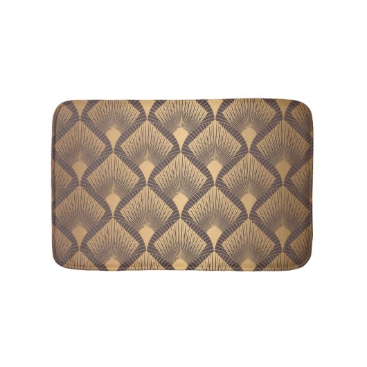 Art Deco Glamour: Gouden Schalen. Badmat (Voorkant)