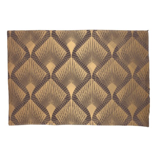 Art Deco Glamour: Gouden Schalen. Kussensloop (Voorkant)