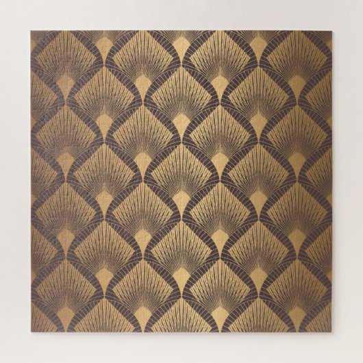 Art Deco Glamour: Gouden Schalen. Legpuzzel (Verticaal)