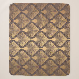 Art Deco Glamour: Gouden Schalen. Sherpa Deken