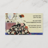 Art Deco Glamour Lady, actrice of make-up artist Visitekaartje (Achterkant)