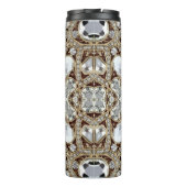 Art Deco Glamoureuze  Mode Beige Gold Thermosbeker (Achterkant)