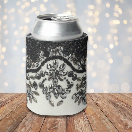 Art Deco Glamoureuze  Mode Black White Blikjeskoeler