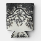 Art Deco Glamoureuze  Mode Black White Blikjeskoeler (Voorkant)