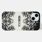 Art Deco Glamoureuze  Mode Black White Case-Mate iPhone Case (Achterkant (horizontaal))