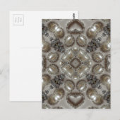 Art Deco Glamoureuze Mode Grijze Beige Art Briefkaart (Voorkant / Achterkant)