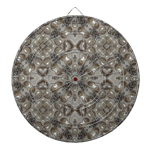Art Deco Glamoureuze  Mode Grijze Beige Art Dartbord