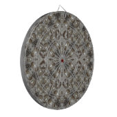 Art Deco Glamoureuze  Mode Grijze Beige Art Dartbord (Voorkant Links)