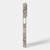 Art Deco Glamoureuze  Mode Grijze beige Case-Mate iPhone Case (Achterkant / Rechts)