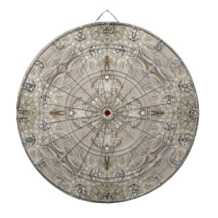 Art Deco Glamoureuze  Mode Grijze beige Dartbord