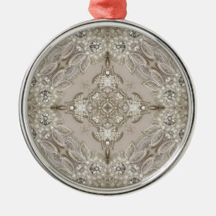 Art Deco Glamoureuze  Mode Grijze beige Metalen Ornament